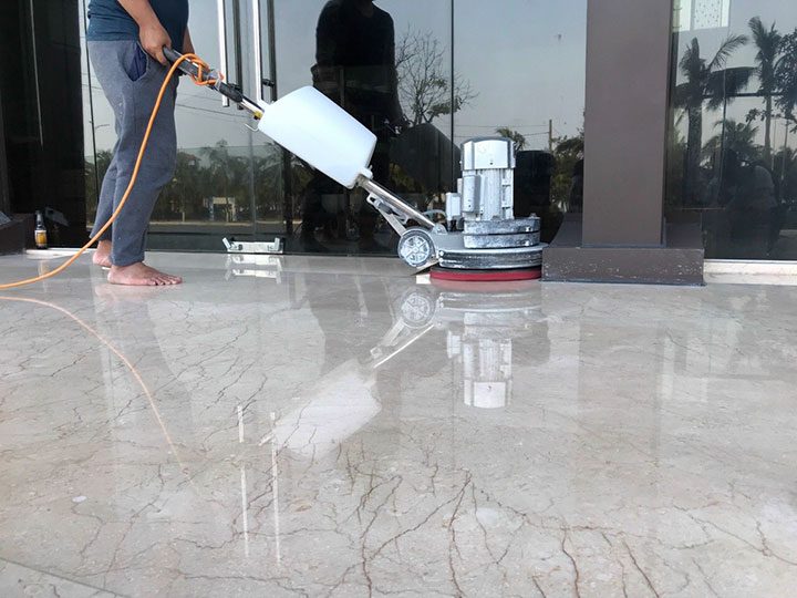 Dịch vụ làm sạch và đánh bóng sàn bê tông Ánh Sáng Nha Trang